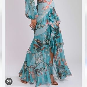 nwt pat bo size 0 carolina hi low skirt